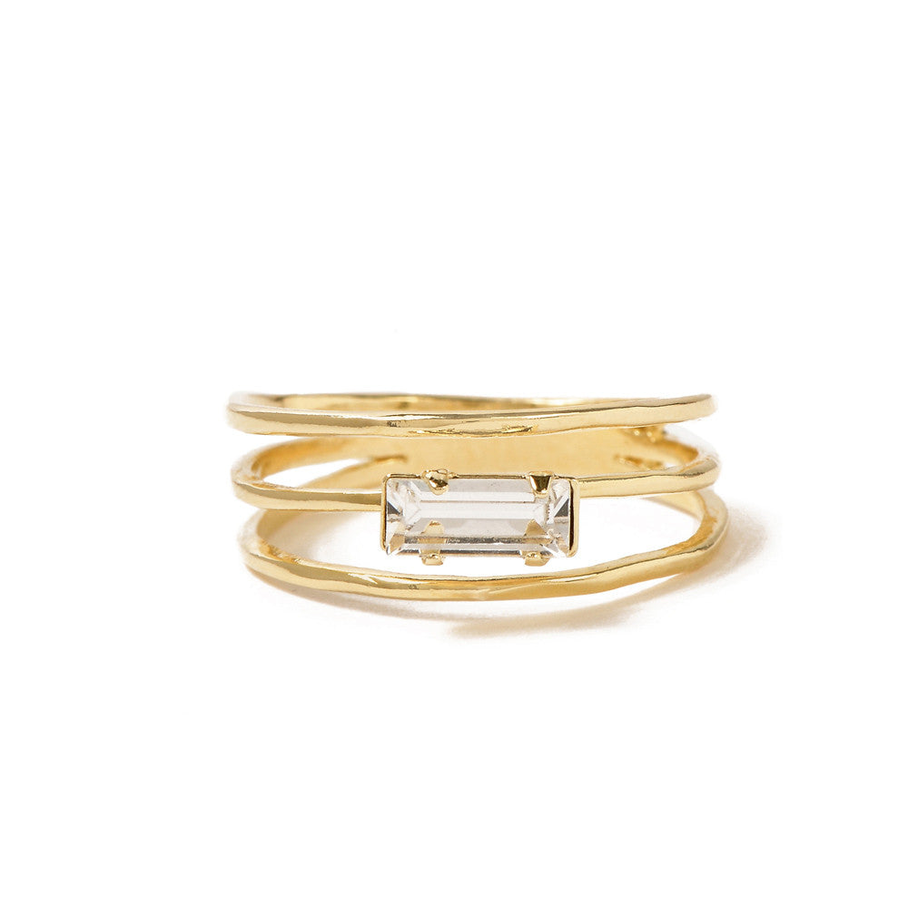 Stacked Baguette Ring - Bing Bang Jewelry NYC