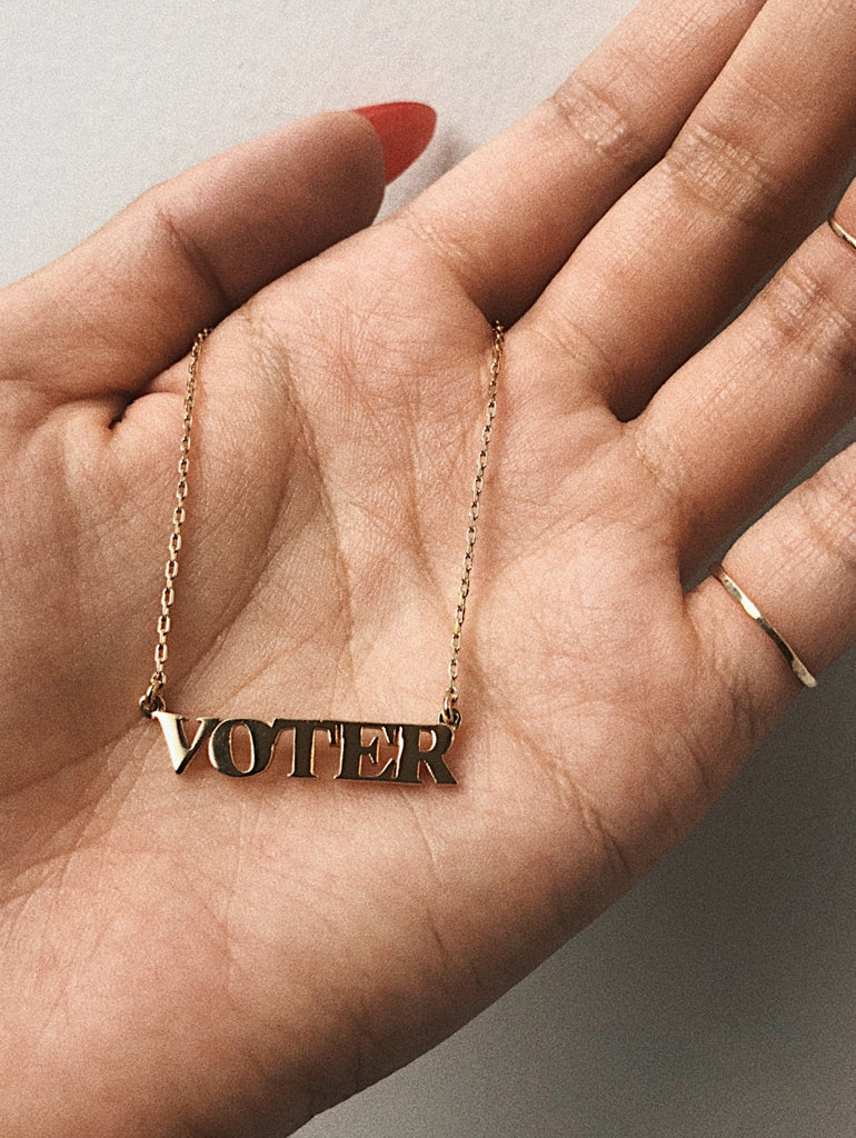 Voter Necklace - Bing Bang Jewelry NYC