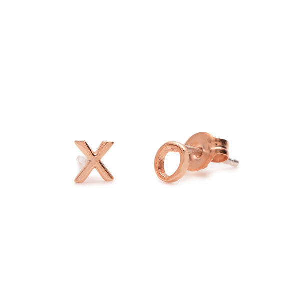 Tiny 'XO' Studs - Bing Bang Jewelry NYC