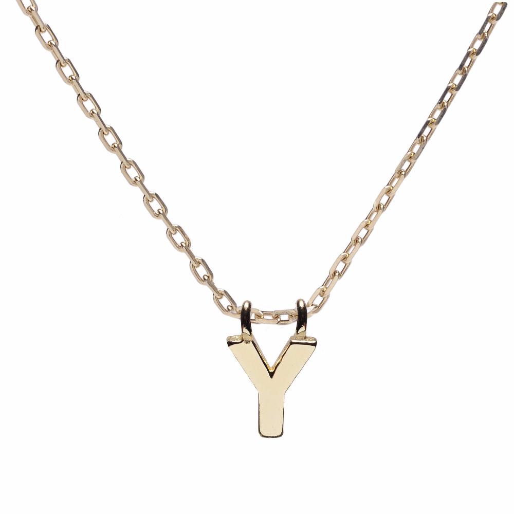 Minimal Initial Necklace - Bing Bang Jewelry NYC