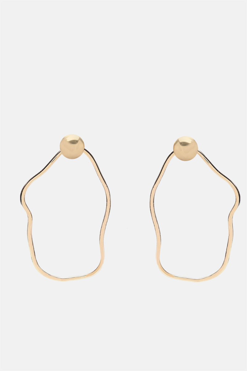 Aalto Outline Earrings + Spherical Backings Set - Bing Bang Jewelry NYC