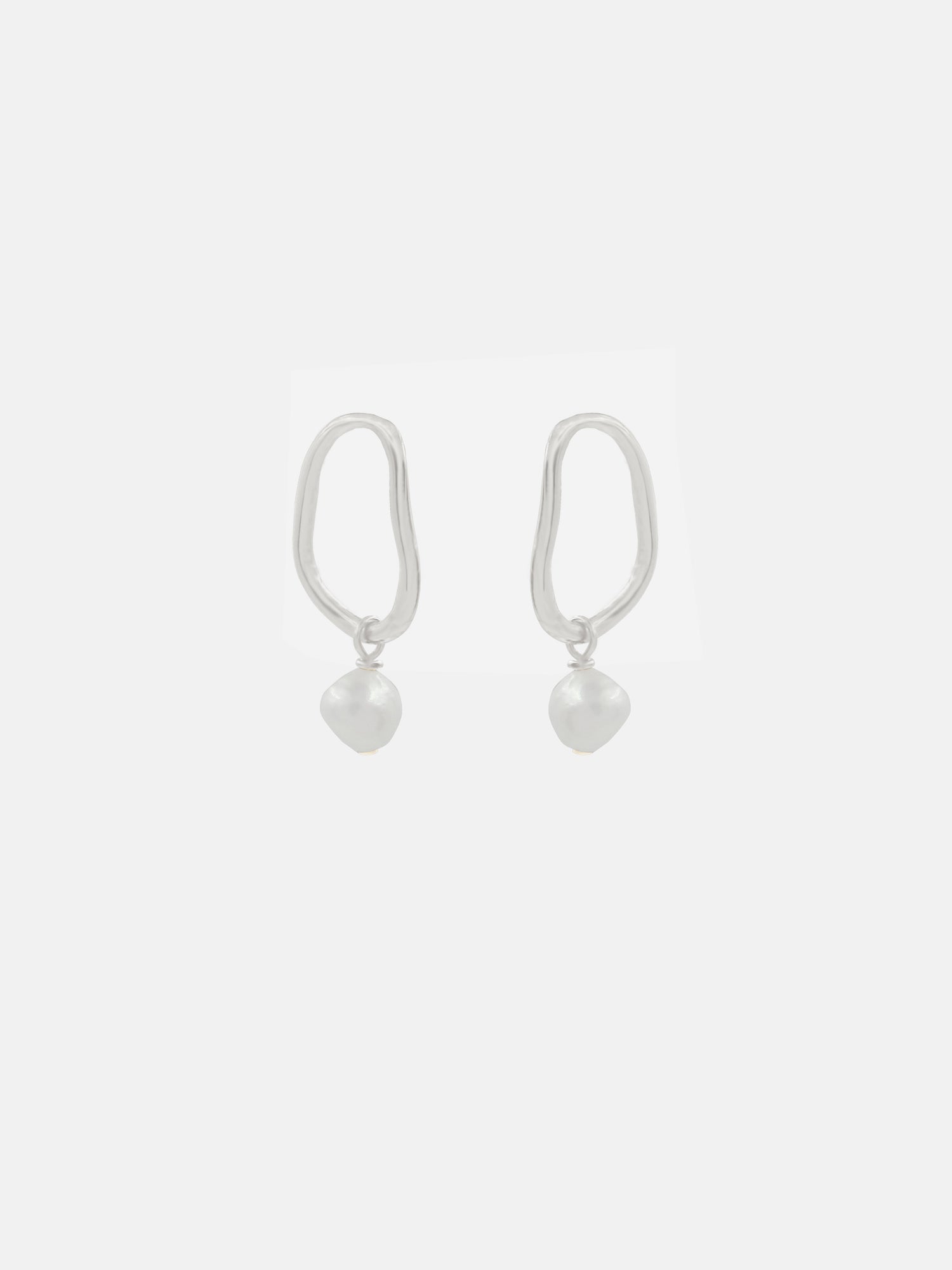 Aalto Mini Pearl Drop Earrings - Bing Bang Jewelry NYC