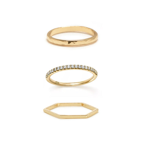 Delicate Ring Set - Bing Bang Jewelry NYC