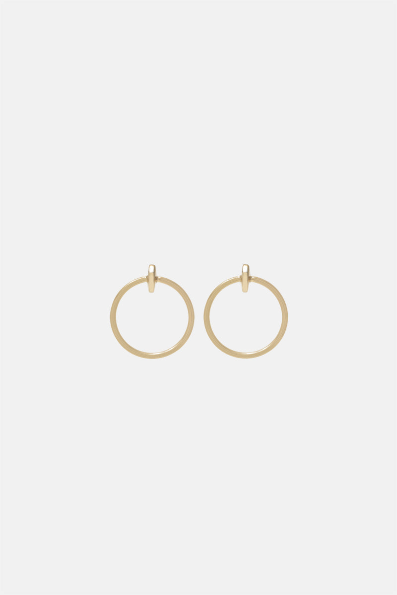 Moon Hoop Earrings - Petit - Bing Bang Jewelry NYC