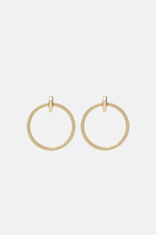 Moon Hoop Earrings - Large - Bing Bang Jewelry NYC