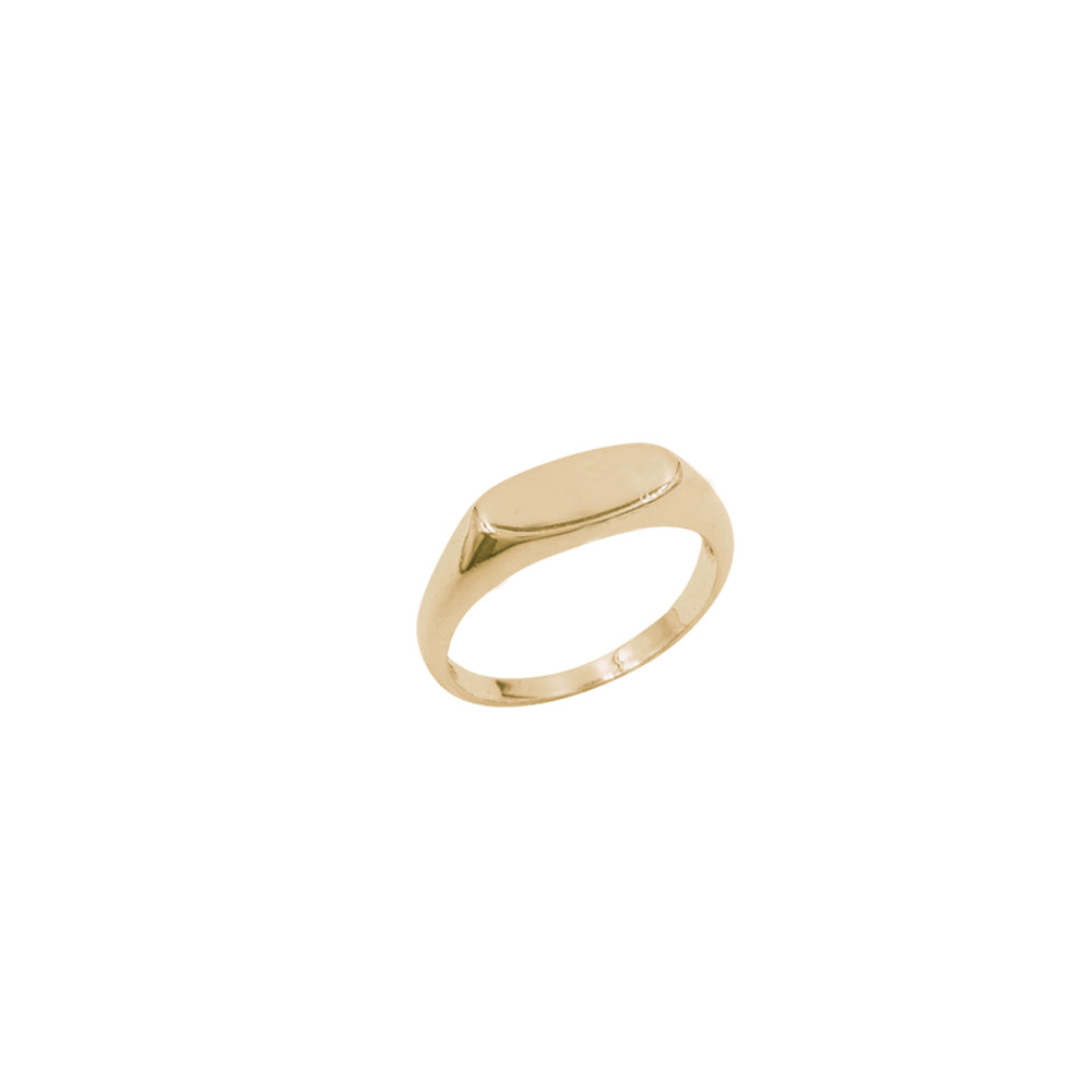 Oval Signet Ring - Bing Bang Jewelry NYC